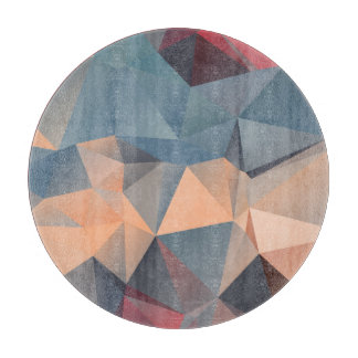 Polygonal Mosaic: Creative Geometrical Elegance. Cutting Board
