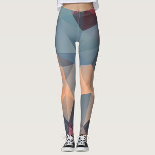 Polygonal Mosaic: Creative Geometrical Elegance. Leggings