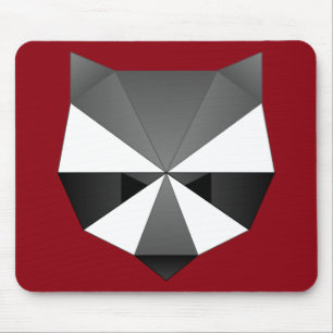 Polygonal Racoon Mouse Pad