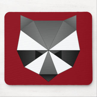 Polygonal Racoon Mouse Pad