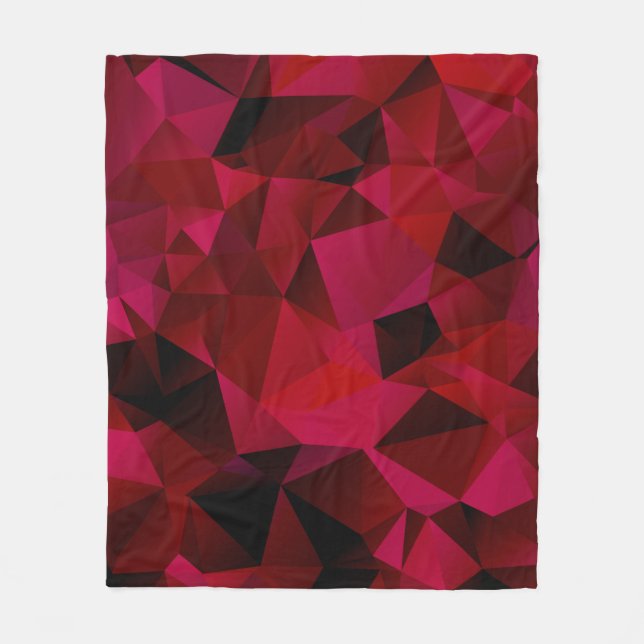 polygonal, triangles fleece blanket (Front)