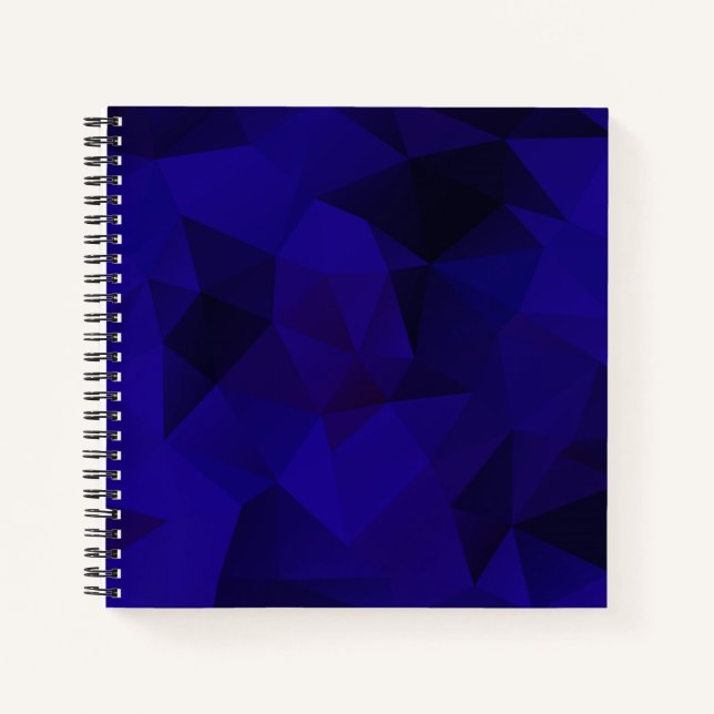 Polygonal triangles geometrical print notebook (Front)