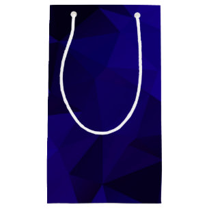 Polygonal triangles geometrical print small gift bag