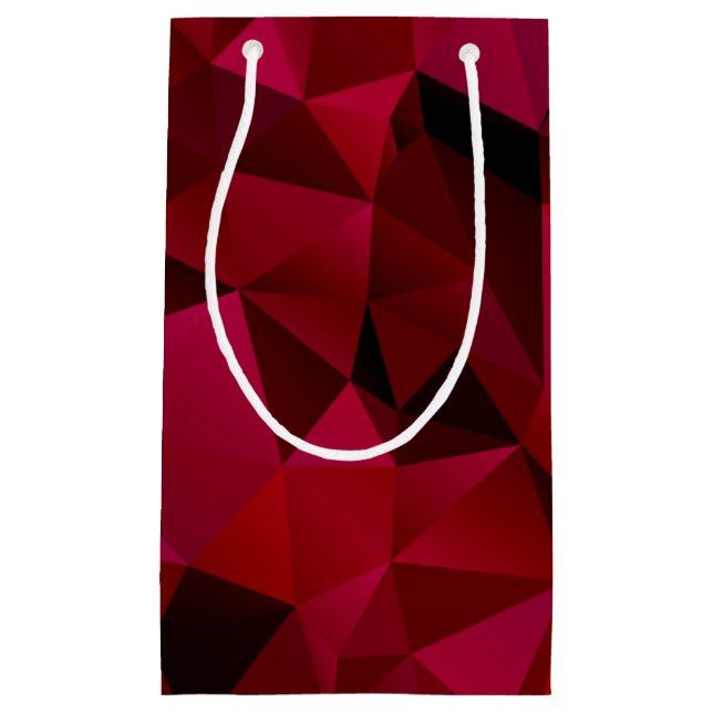 polygonal, triangles small gift bag (Front)