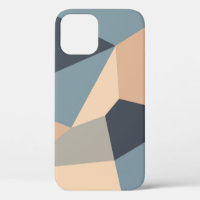 Polygonal variegated seamless pattern. multi-color