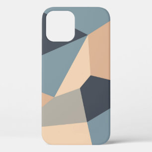 Polygonal variegated seamless pattern. multi-color iPhone 12 case