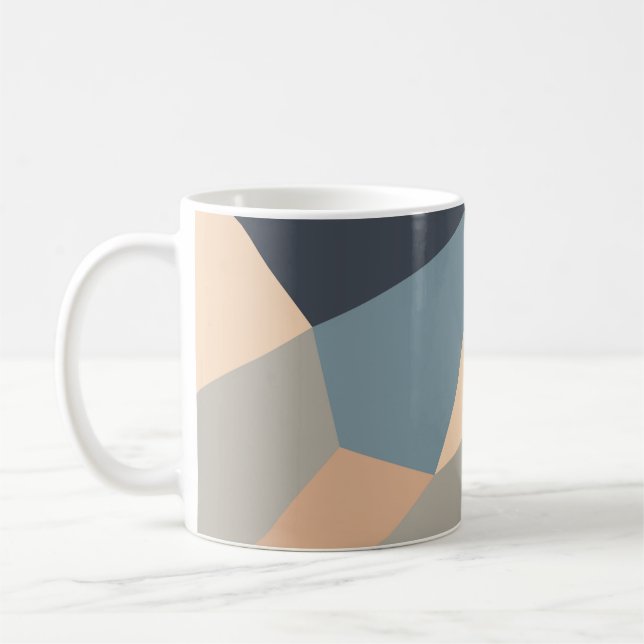 Polygonal variegated seamless pattern. multi-color coffee mug (Left)