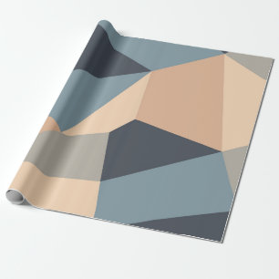 Polygonal variegated seamless pattern. multi-color wrapping paper