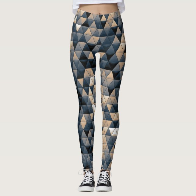 Polygone Love - Power Yoga Leggings (Front)