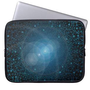 Polygons artificial intelligence laptop sleeve
