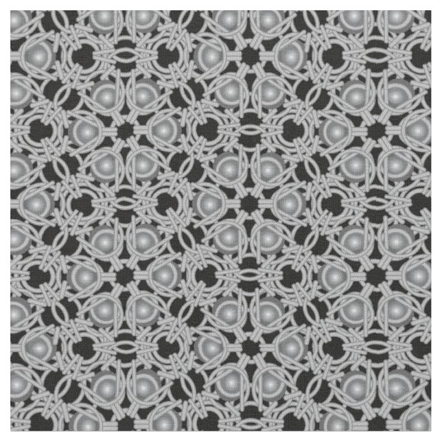 PolyHexaBloom Modern Mediaeval Chainmaille Fabric (Close Up)