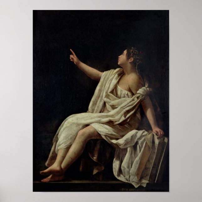 Polyhymnia, the Muse of Lyric Poetry, 1620 Poster (Front)