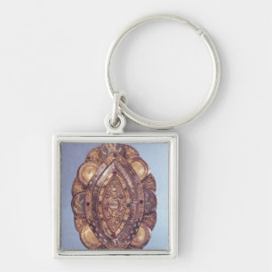 Polylobed elliptical reliquary key ring