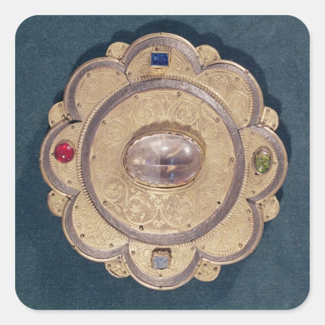 Polylobed reliquary, 13th century square sticker (Front)