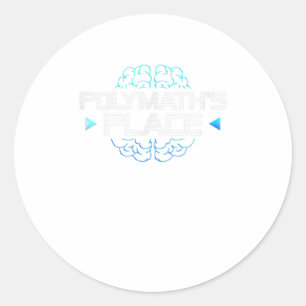 Polymaths Place Classic Round Sticker