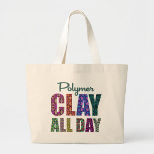 Polymer Clay All Day Large Tote Bag