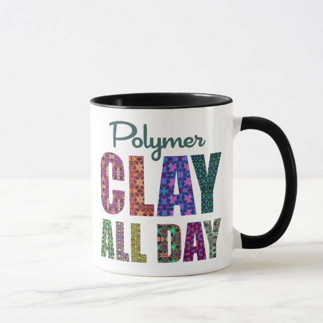 Polymer Clay All Day Mug (Right)