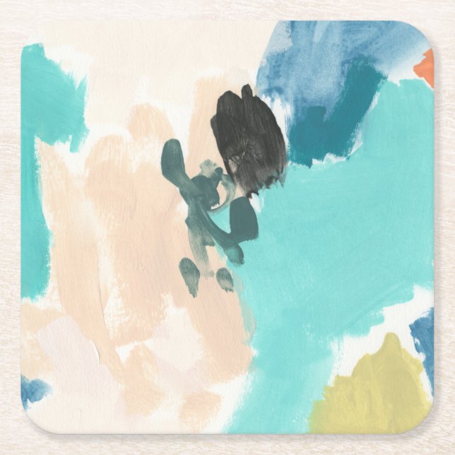 Polymeric III Square Paper Coaster (Front)