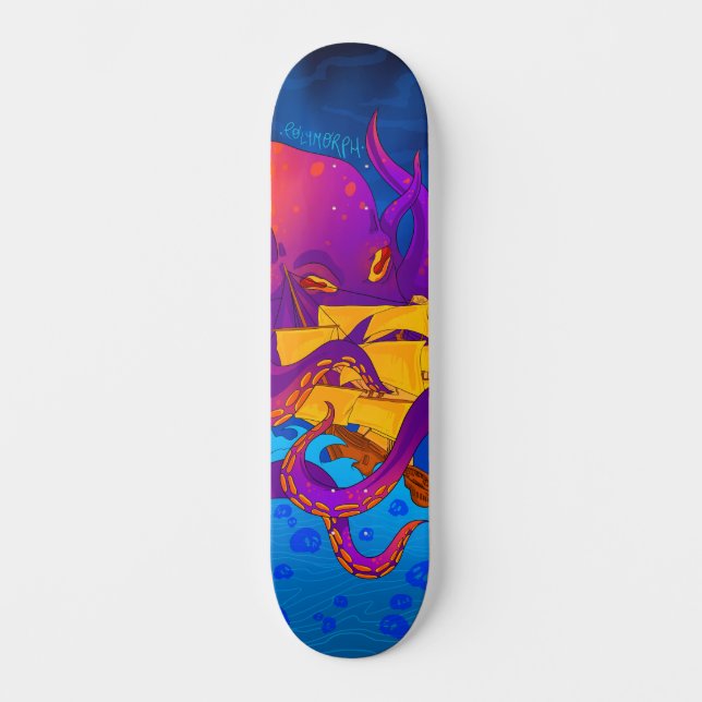 Polymorph Kraken Attack Skateboard (Front)