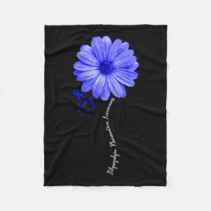 Polymyalgia Rheumatica Awareness Warrior Pretty Fleece Blanket