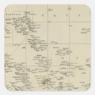 Polynesia 5 square sticker