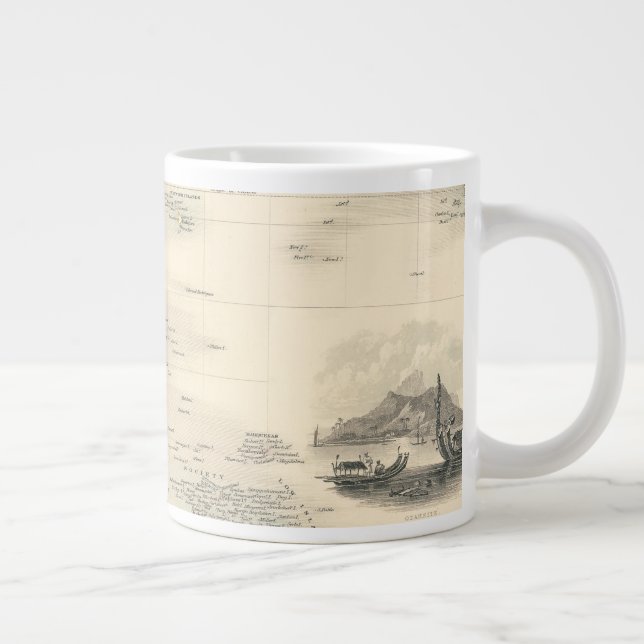 Polynesia | Islands in the Pacific Ocean Large Coffee Mug (Right)