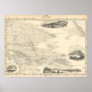 Polynesia   Islands in the Pacific Ocean Poster