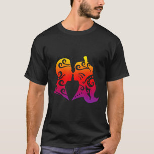 Polynesia Maori Kiss Honggi Tribal Tattoo New Zeal T-Shirt