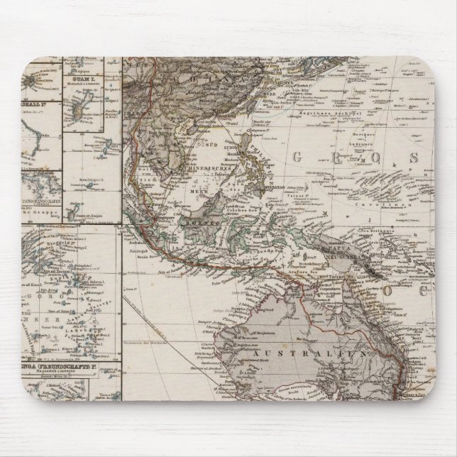 Polynesia Map Mouse Pad (Front)
