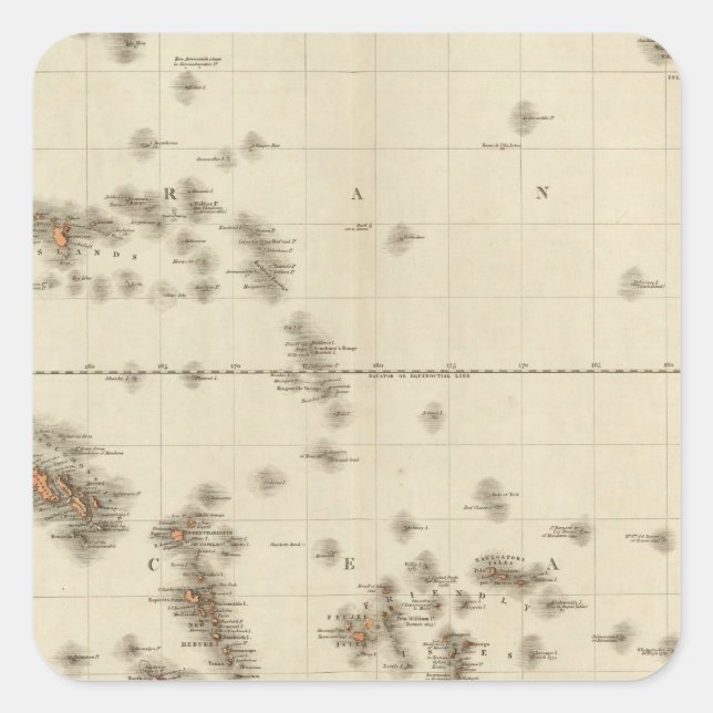 Polynesia Square Sticker (Front)