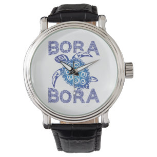 Polynesian Blue Tribal Sea Turtle Bora Bora Watch