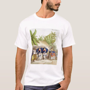 Polynesian Dancing Girls, engraved by A. Bernati ( T-Shirt