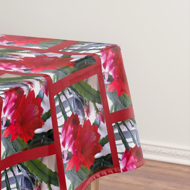 POLYNESIAN DRAGON CACTUS NIGHT BLOOM  TABLECLOTH (In Situ)