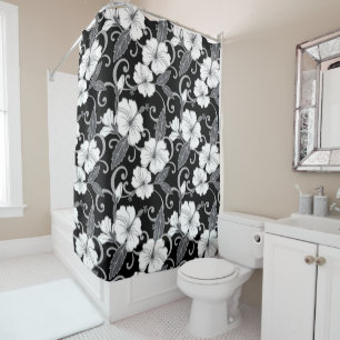 POLYNESIAN DREAM (BLACK) SHOWER CURTAIN