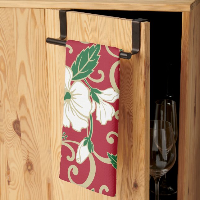 POLYNESIAN DREAM (CHRISTMAS) Kitchen Towels (Thirds Fold)