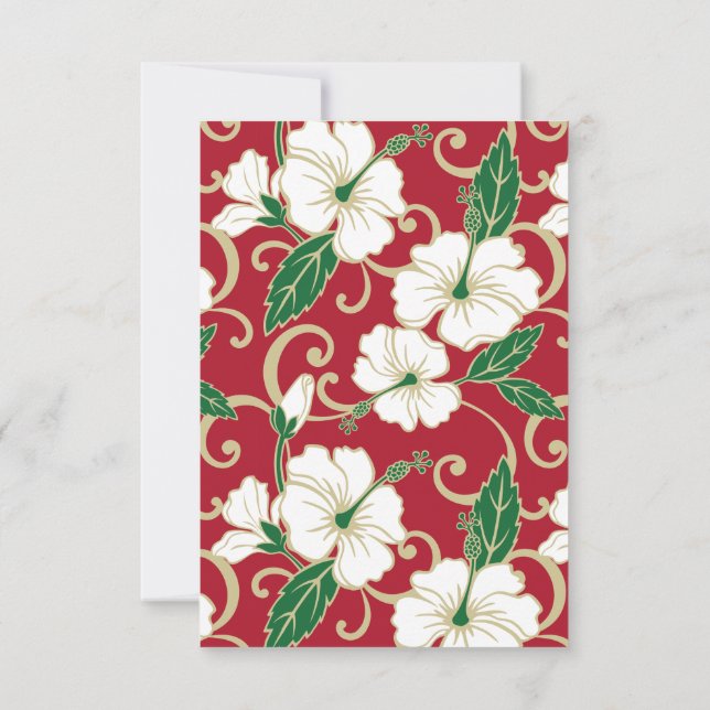 POLYNESIAN DREAM (CHRISTMAS) THANK YOU CARD (Back)