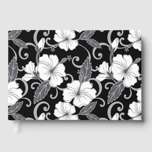 POLYNESIAN DREAM IN PATTERN BLACK GUEST BOOK (Front)