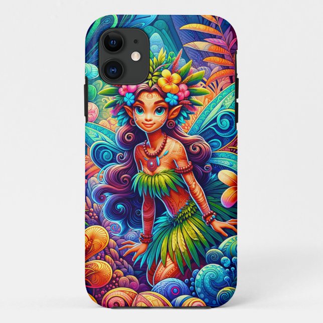 Polynesian Fairy Case-Mate iPhone Case (Back)