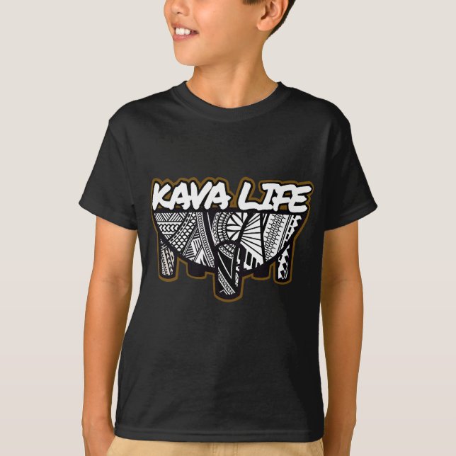 Polynesian Island Root Kava Life  T-Shirt (Front)