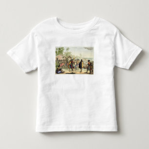Polynesian Natives Greeting and Rubbing Noses, eng Toddler T-Shirt