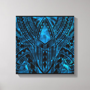 Polynesian Pattern Design Canvas Print