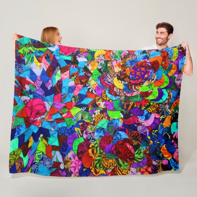 POLYNESIAN PATTERNS FLEECE BLANKET (In Situ)