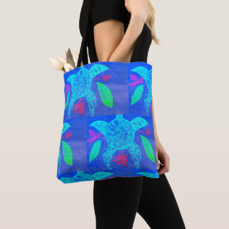 Polynesian Print Tote Bag