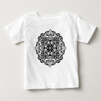Polynesian style abstract tattoo mandala black baby T-Shirt