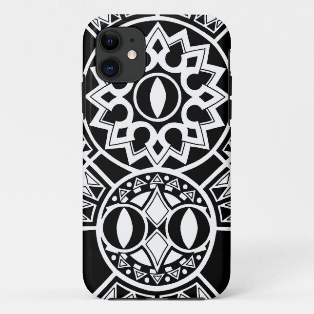 Polynesian tribal sun tattoo Case-Mate iPhone case (Back)