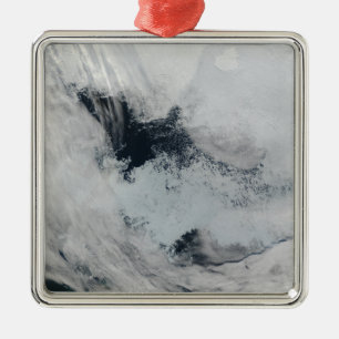 Polynya (open water) in the Beaufort Sea Metal Tree Decoration