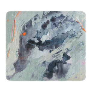 Polyphonic Sea - Blue Cutting Board