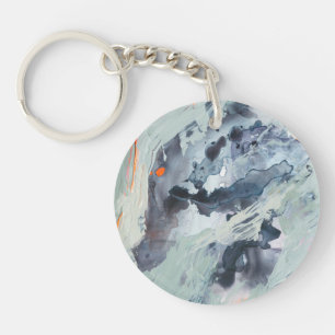 Polyphonic Sea - Blue Key Ring