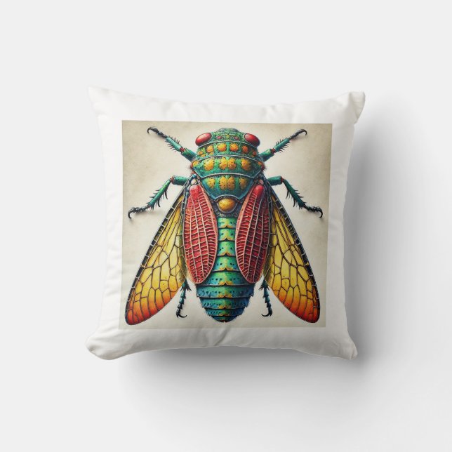 Polyrhaphis Insect Dorsal View 170724IREF229 - Wat Cushion (Front)