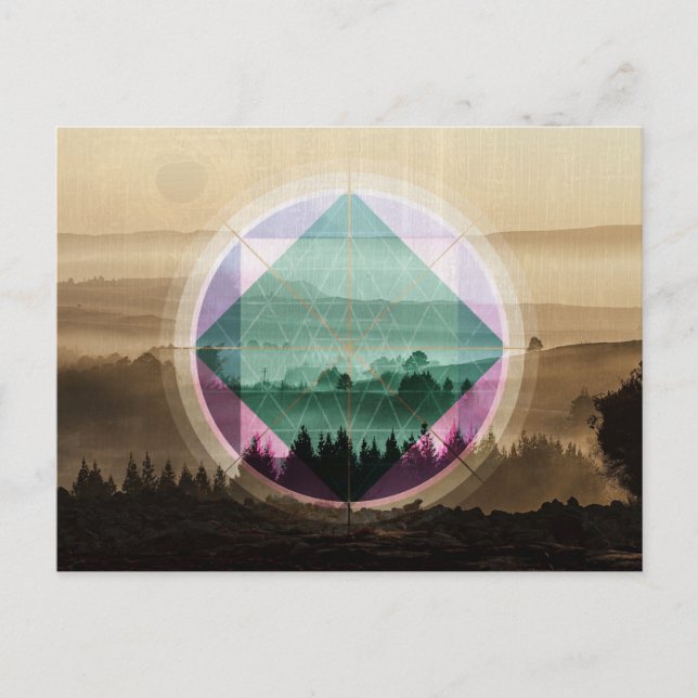 Polyscape landscape postcard (Front)